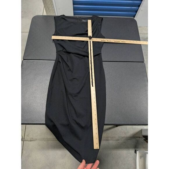 NWT Laundry by Shelli Seigal Sleeveless Jewel Neck Black Cocktail Dress Women's - Picture 5 of 5